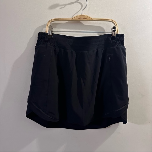 Lululemon Black Tennis Skirt Womens Black Size 10 Reflective Skort Athleisure - Picture 6 of 7